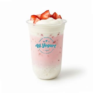 芝士草莓麻薯牛乳 (Milk) Strawberry Mochi Latte with cheese foam 700ML